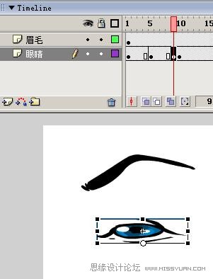 Flash制作卡通人物眨眼動(dòng)畫的方法,PS教程,思緣教程網(wǎng)