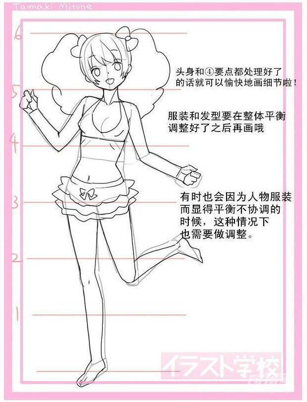 動(dòng)漫女生頭身比怎么畫？動(dòng)漫女生頭身比畫法教程六.jpg