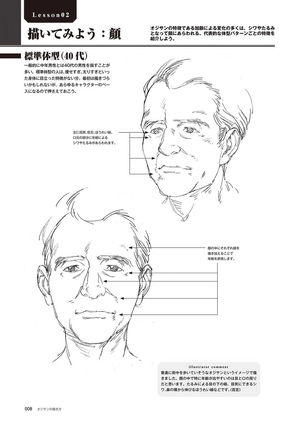 動漫中老年人角色怎么畫？