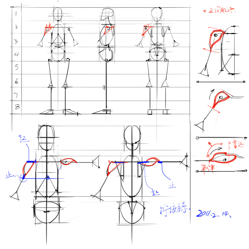 「動漫設計」分享一波繪畫專用人體解剖素材 part 02