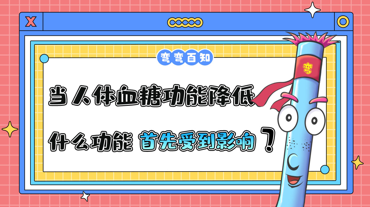 當(dāng)人體血糖功能降低到正常值以下，什么功能將首先受到影響？.jpg